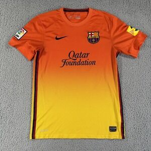 Nike FC Barcelona Football Jersey Size Small Camiseta 12-13 Away Emboridered Y2K